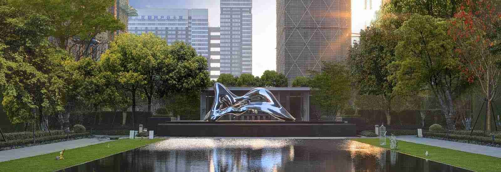 calidad Escultura al aire libre del metal fábrica