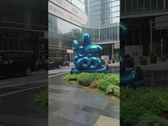 estatuas del césped y del jardín de 316L SS y el cocer azul de las esculturas barnizado