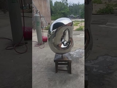 pequeña escultura de acero inoxidable del jardín, ornamentos interiores de la altura del 1.0m para el hotel