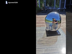 Escultura moderna de acero inoxidable para decoración interior