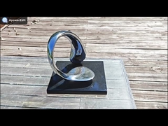 Modernos pequeños adornos de interior de acero inoxidable Escultura