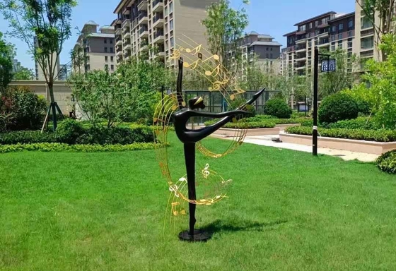 Escultura de cobre al aire libre moderna para la decoración del jardín