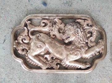 Esculturas animales del metal decorativo, escultura de bronce antigua del alivio de la pared