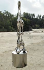 Escultura moderna durable del acero inoxidable del metal al aire libre para la decoración del jardín