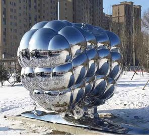 Decoración al aire libre del metal del ODM de la escultura del metal abstracto moderno del acero inoxidable