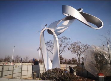 Esculturas grandes del arte del metal del acero inoxidable, escultura al aire libre del metal