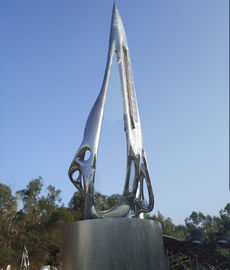 Escultura al aire libre grande modificada para requisitos particulares del tamaño/escultura abstracta del acero inoxidable del espejo