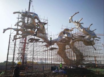 Decoración moderna de la plaza del metal de la escultura abstracta del jardín grande al aire libre del ODM